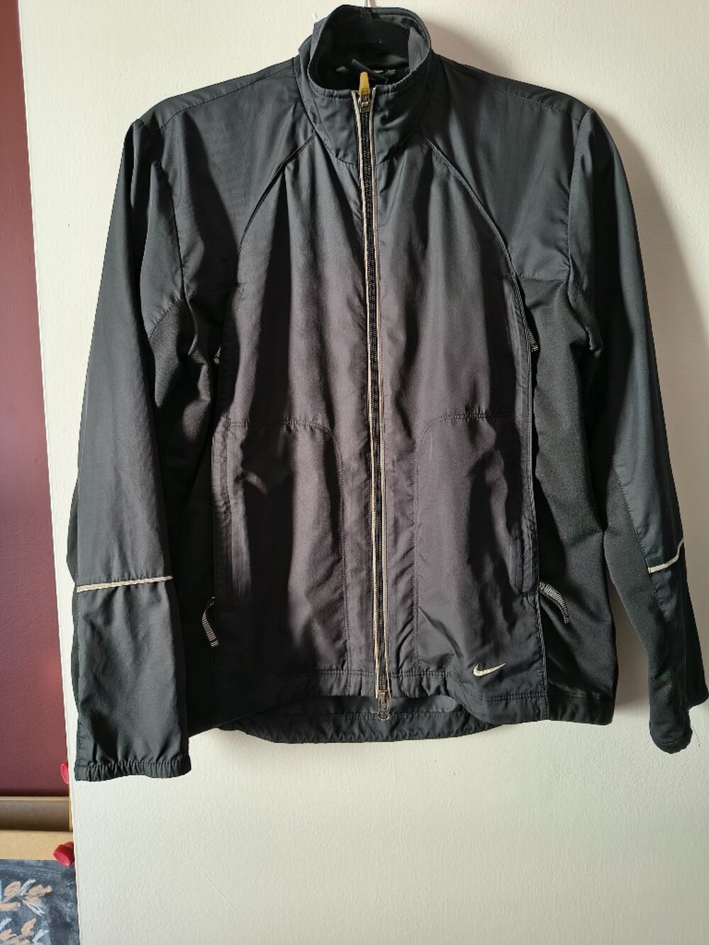 Nike Black Technical Running & Cycling Windbreaker Jacket